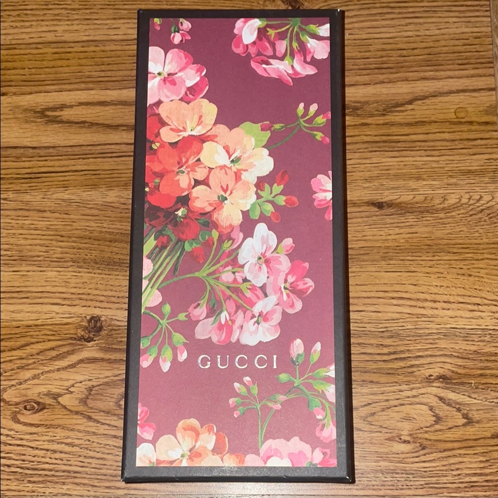 Gucci Pink and Red Floral Shoe Box
